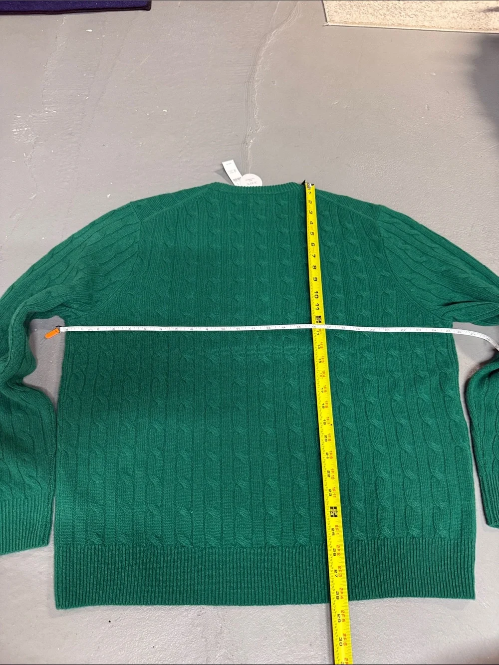 J. Crew Men's Cable Knit Crewneck Sweater - 100% Cashmere!!